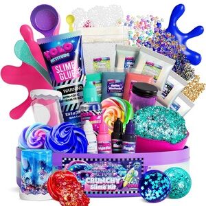 Galaxy Slime Kit for Kids Ages 8-12 - DIY Space Slime Set